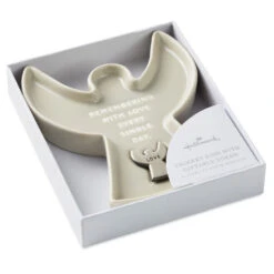 Hallmark Angel-Shaped Trinket Dish With Token -Hallmark Store Taupe AngelShaped Trinket Dish With Token 1BIT2005 06