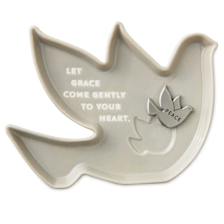 Hallmark Dove-Shaped Trinket Dish With Token 4 Hallmark Dove-Shaped Trinket Dish With Token - Image 2