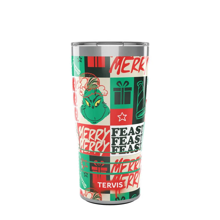Tervis Dr. Seuss Grinch Merry Feast Stainless Steel Tumbler, 20 Oz. 3 Tervis Dr. Seuss Grinch Merry Feast Stainless Steel Tumbler, 20 Oz.