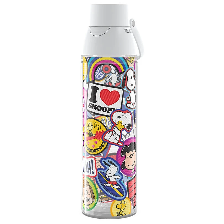Tervis Peanuts Sticker Collage Water Bottle, 24 Oz. 3 Tervis Peanuts Sticker Collage Water Bottle, 24 Oz.