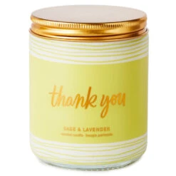 Hallmark Thank You Scented Single-Wick Jar Candle, 7 Oz.