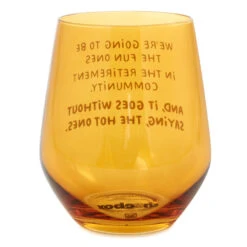 Hallmark The Hot Ones Funny Stemless Wine Glass, 15.5 Oz. -Hallmark Store The Fun Ones Stemless Wine Glass 1SHX1008 02