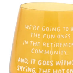 Hallmark The Hot Ones Funny Stemless Wine Glass, 15.5 Oz. -Hallmark Store The Fun Ones Stemless Wine Glass 1SHX1008 04