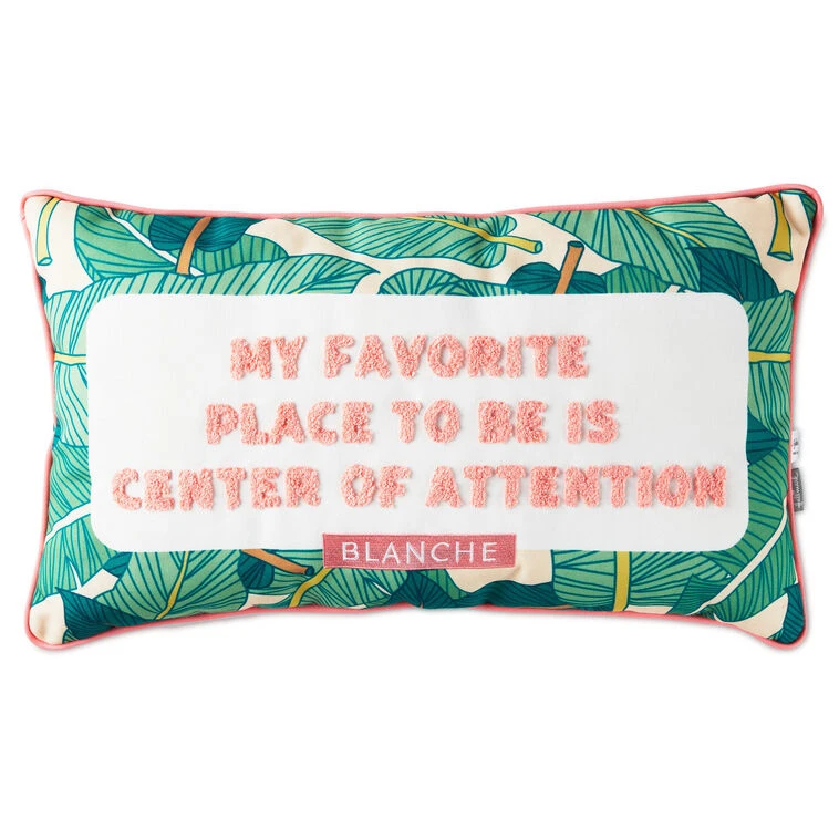 Hallmark The Golden Girls Blanche Devereaux Quote Throw Pillow, 22x13 3 Hallmark The Golden Girls Blanche Devereaux Quote Throw Pillow, 22x13
