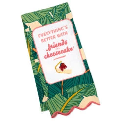Hallmark The Golden Girls Better With Friends And Cheesecake Tea Towel, 18x26