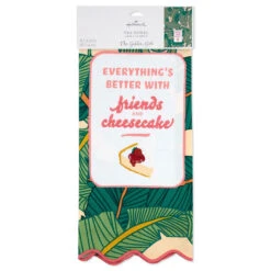 Hallmark The Golden Girls Better With Friends And Cheesecake Tea Towel, 18x26 -Hallmark Store The Golden Girls Friends and Cheesecake Dish Towel 1GOL1066 05