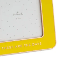 Hallmark These Are The Days Yellow Enamel Picture Frame, 4x4 8 Hallmark These Are The Days Yellow Enamel Picture Frame, 4x4 -Hallmark Store These Are the Days Yellow Enamel 4x4 Picture Frame 1CAP1339 03