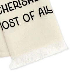 Hallmark This Family Tan Fringed Tea Towel, 18x26 -Hallmark Store This Family Tan Fringed Tea Towel 1SNN1145 03