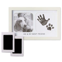 Hallmark Me & My Best Friend Handprint Picture Frame 8 Hallmark Me & My Best Friend Handprint Picture Frame -Hallmark Store TwoOpening Picture Frame for Kid and Pet Photos 1BBY5002 03
