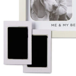Hallmark Me & My Best Friend Handprint Picture Frame 9 Hallmark Me & My Best Friend Handprint Picture Frame -Hallmark Store TwoOpening Picture Frame for Kid and Pet Photos 1BBY5002 04