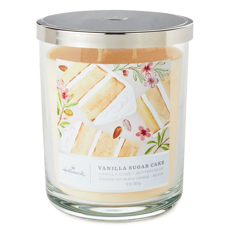 Hallmark Vanilla Sugar Cake 3-Wick Jar Candle, 16 Oz. 3 Hallmark Vanilla Sugar Cake 3-Wick Jar Candle, 16 Oz.