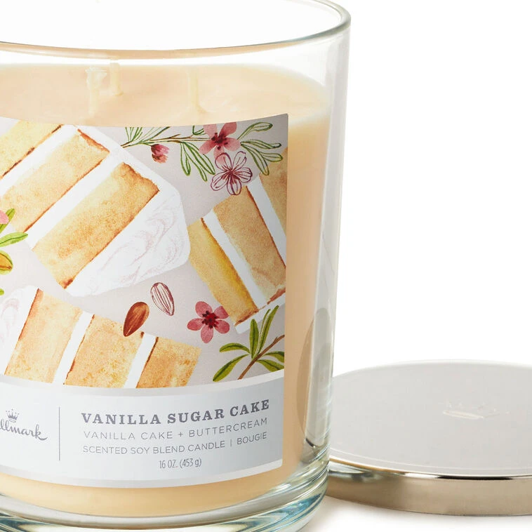 Hallmark Vanilla Sugar Cake 3-Wick Jar Candle, 16 Oz. 6 Hallmark Vanilla Sugar Cake 3-Wick Jar Candle, 16 Oz. - Image 4