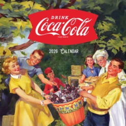 Time Factory Vintage Coca-Cola Ads 2026 Wall Calendar