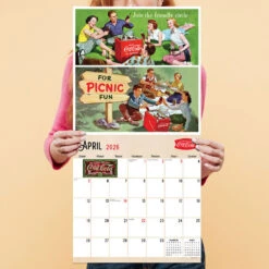 Time Factory Vintage Coca-Cola Ads 2026 Wall Calendar -Hallmark Store Vintage CocaCola Ads 2026 Wall Calendar 261106 03