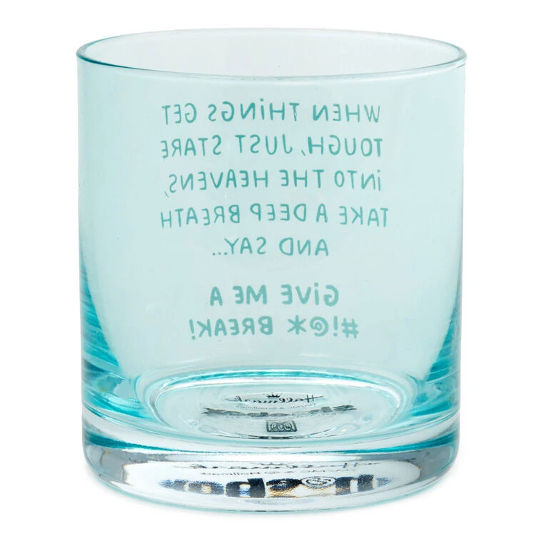 Hallmark When Things Get Tough Funny Rocks Glass, 12 Oz. 4 Hallmark When Things Get Tough Funny Rocks Glass, 12 Oz. - Image 2