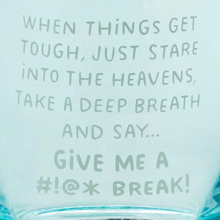 Hallmark When Things Get Tough Funny Rocks Glass, 12 Oz. 5 Hallmark When Things Get Tough Funny Rocks Glass, 12 Oz. - Image 3