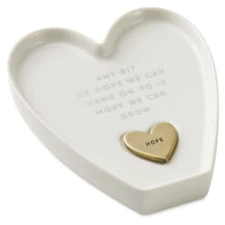 Hallmark Heart-Shaped Trinket Dish With Token