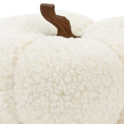 Hallmark White Plush Fabric Pumpkin Fall Decoration 7 Hallmark White Plush Fabric Pumpkin Fall Decoration -Hallmark Store White Plush Fabric Pumpkin Fall Decoration 1FAL1903 03