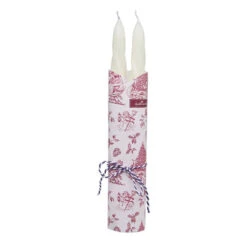White Spiral Taper Candles, Set Of 2 -Hallmark Store White Spiral Taper Candle Set HMTAPER3 03