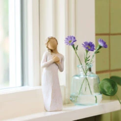 Willow Tree Here For You Girl Figurine, 5" 7 Willow Tree Here For You Girl Figurine, 5" -Hallmark Store Willow Tree Here for You Girl Figurine 28311 03