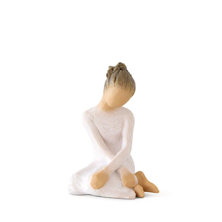 Willow Tree Serenity Sitting Girl Figurine, 3.5" 3 Willow Tree Serenity Sitting Girl Figurine, 3.5"