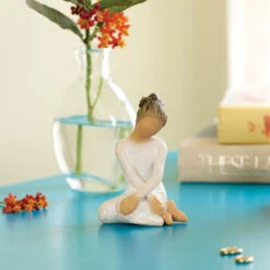 Willow Tree Serenity Sitting Girl Figurine, 3.5" 7 Willow Tree Serenity Sitting Girl Figurine, 3.5" -Hallmark Store Willow Tree Serenity Girl Figurine 28310 03