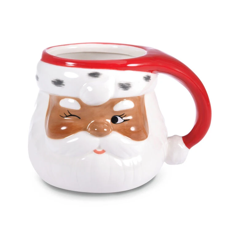 Hallmark Winking Black Santa Holiday Sculpted Mug, 23.5 Oz. 3 Hallmark Winking Black Santa Holiday Sculpted Mug, 23.5 Oz.