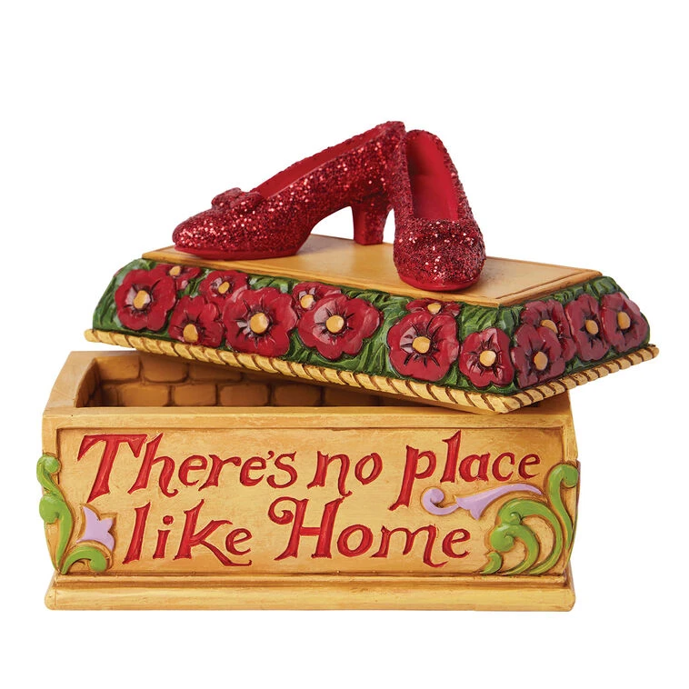 Enesco Jim Shore The Wizard Of Oz Ruby Slippers Trinket Box, 3.5" 3 Enesco Jim Shore The Wizard Of Oz Ruby Slippers Trinket Box, 3.5"