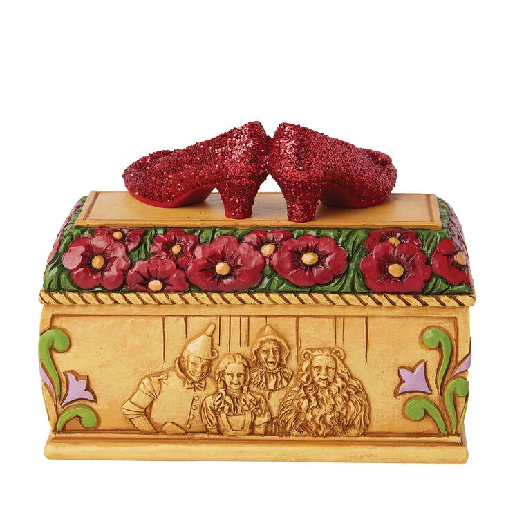 Enesco Jim Shore The Wizard Of Oz Ruby Slippers Trinket Box, 3.5" 4 Enesco Jim Shore The Wizard Of Oz Ruby Slippers Trinket Box, 3.5" - Image 2