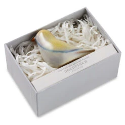 Hallmark Sculpted Goldfinch Figurine, 2.25" 9 Hallmark Sculpted Goldfinch Figurine, 2.25" -Hallmark Store Yellow and Gray Goldfinch Ceramic Bird Figurine 1SNN1190 04